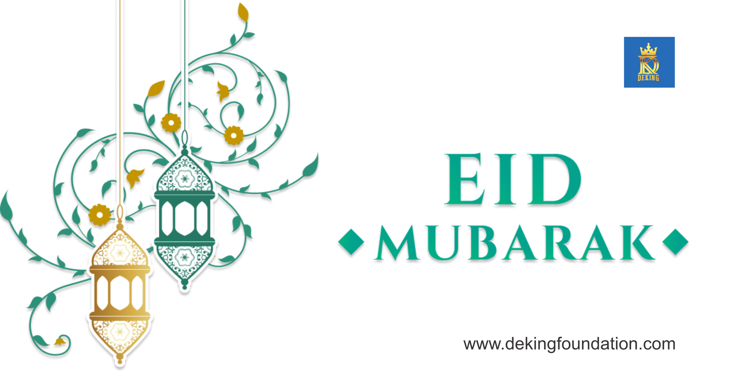 Eid Mubarak from all of us at DeKing Charity Foundation.