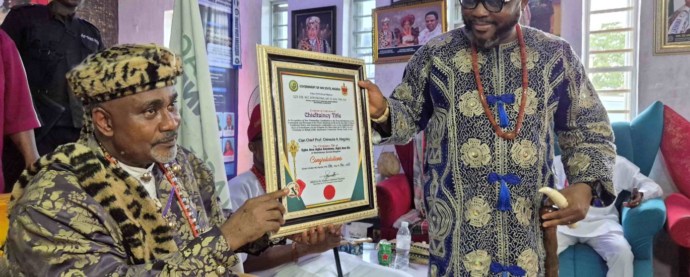 chief kingsely chimezie corronaion at umuakene