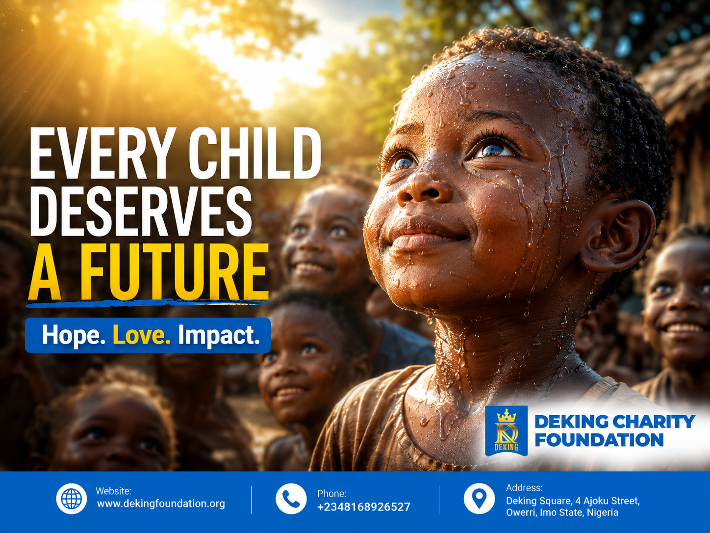 Every Child Deserves a Future. Happy Children’s Day